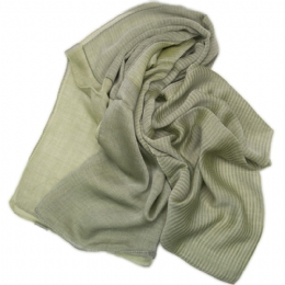 Italian pastel cotton scarf with modal thin stripes