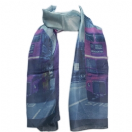 Italian silk scarf London lovers