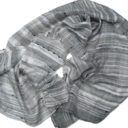 Ιταλικό ριγέ φουλάρι με κομπάκια