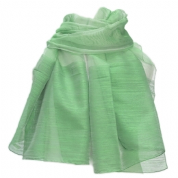 Μονόχρωμη φαρδιά Ιταλική εσάρπα με ριγέ μπορντούρα