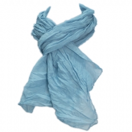 Unisex plain colour Italian crashed scarf 