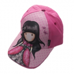 Φουξ και ροζ καπέλο Santoro με μικρά πουά
