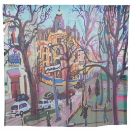 Πολύχρωμη Ιταλική μαντήλα City life