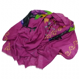 Φουξ φαρδύ micromodal και cashmere Ιταλικό φουλάρι Geisha