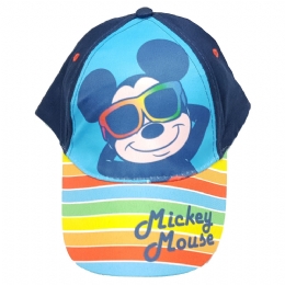 Μπλε καπέλο Mickey Mouse με πολύχρωμες ρίγες