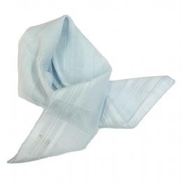 Μονόχρωμο Ιταλικό τετράγωνο μαντήλι λαιμού με καρό ύφανση