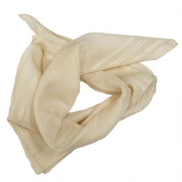 Μονόχρωμο Ιταλικό τετράγωνο μαντήλι λαιμού με καρό ύφανση