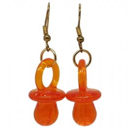 PLexiglass pacifiers earrings in many colours
