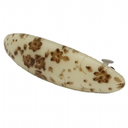 Οβάλ μπαρέτα μαλλιών με Romantic flowers