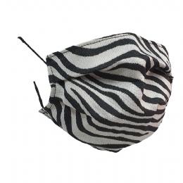 Italian mask Black Zebra from water resistant filtering fabric