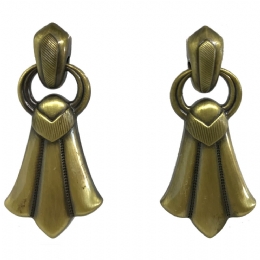 Antique χρυσά σκουλαρίκια Warrior Princess
