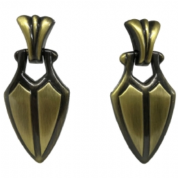 Antique χρυσά σκουλαρίκια Warrior Princess 2