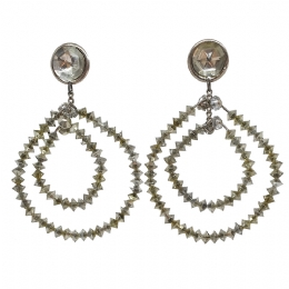 Οβάλ κρεμαστά σκουλαρίκια Disco