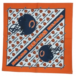 Πορτοκαλί Αμερικάνικη βαμβακερή μπαντάνα Bears