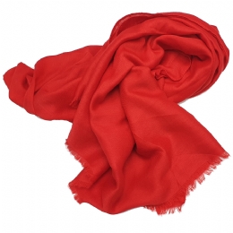 Μονόχρωμο marlboro κόκκινο φαρδύ unisex φουλάρι από σύμμεικτο βαμβάκι