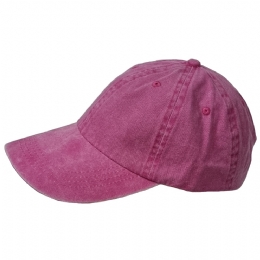 Unisex φούξια jockey denim καπέλο από βαμβάκι