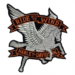 Original Harley Davidson κέντημα Ride with the wind
