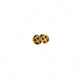 Μικρά antique χρυσά σκουλαρίκια Peace