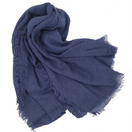 Jeans unisex φαρδύ φουλάρι από σύμμικτο μετάξι