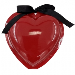 Valentines gift box με ασημί βραχιόλι και αλυσίδα λαιμού Love Book και μαύρο μαλλιαρό scrunchy