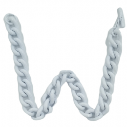 Λευκή μεταλλική αλυσίδα κολιέ