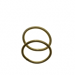 Σετ από δύο χρυσαφί ελαστικά βραχιόλια σπιράλ