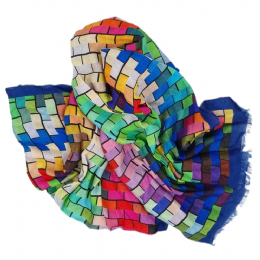 Italian multicolour scarf Rectangles