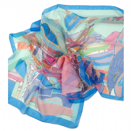 Πολύχρωμο ιταλικό φαρδύ φουλάρι Dressing Room