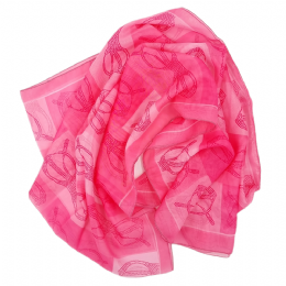 Fuschia and pink italian wide scarf Sunglasses