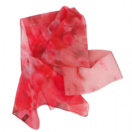 Ιταλικό φαρδύ φουλάρι The Pink Fuschia Roses