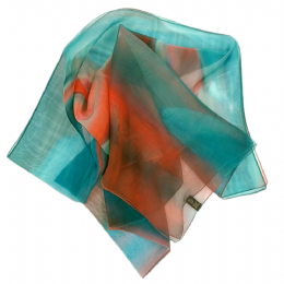 Πετρόλ και ταμπά ιταλικό φουλάρι Flames