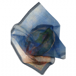 Navy blue ιταλικό φουλάρι Masterpiece