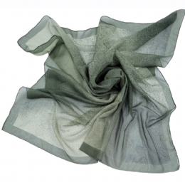 Ombre λαδί Ιταλική τετράγωνη μαντήλα