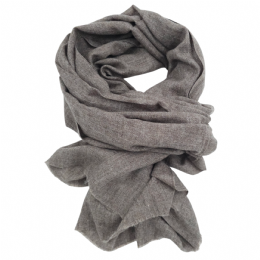 Μπεζ unisex μονόχρωμο φαρδύ κασκόλ pashmina από Κασμίρ (cashmere)