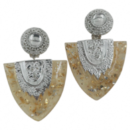 Τριγωνικά clip σκουλαρίκια Queen 