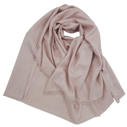 Ροζ εσάρπα με ασημί lurex από μαλακό ύφασμα