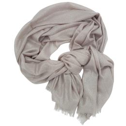 Elephant γκρι εσάρπα με ασημί lurex από μαλακό ύφασμα