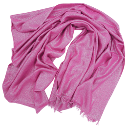 Φούξια εσάρπα με ασημί lurex από μαλακό ύφασμα