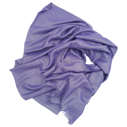 Μωβ εσάρπα με ασημί lurex από μαλακό ύφασμα