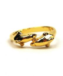 Χρυσάφι δαχτυλίδι Δελφίνια 