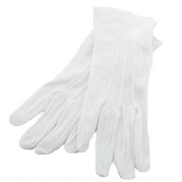 Λευκά βαμβακερά γάντια παρέλασης