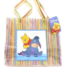 Πολύχρωμη ριγέ τσάντα Winnie το αρκουδάκι