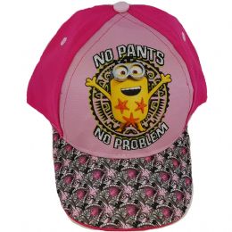 Φουξ και ροζ καπέλο Minions - No pants, No problem