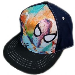 Μπλε καπέλο rap Spiderman με μαύρο γείσο