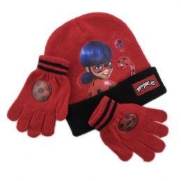Παιδικός σκούφος και γάντια Miraculous - Ladybug