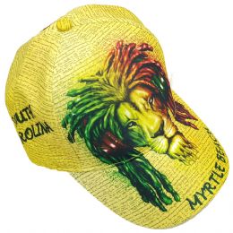Κίτρινο unisex jockey καπέλο DJ Lion Myrtle Beach