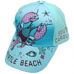 Τιρκουάζ unisex jockey καπέλο Myrtle Beach με αστακό