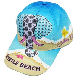 Τιρκουάζ unisex jockey καπέλο Myrtle Beach με ελέφαντα