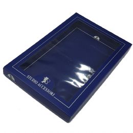 Μπλε συσκευασία δώρου 25εκ x 40εκ x 4εκ για πασμίνες, μεγάλα φουλάρια, κασκόλ και συνδυασμό περισσότερων του ενός προϊόντων  