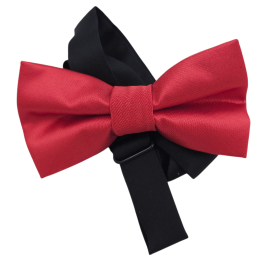 Κόκκινο μονόχρωμο παιδικό υφασμάτινο παπιγιόν